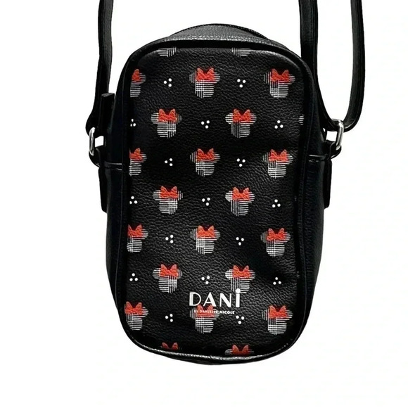 Disney DANI by Danielle Nicole Purse Minnie Mouse Crossbody Red‎ Ears Parks Bow - Picture 3 of 5